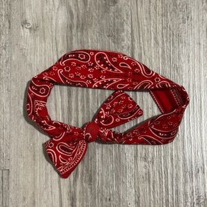 Red Paisley Knot Headband - Women’s Hair Accessory
